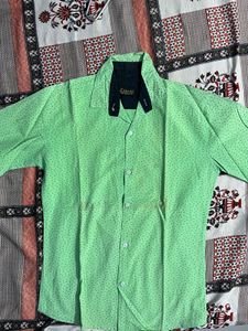 Green Dotted Shirt