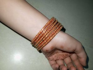 Beutifull Orange Bangles