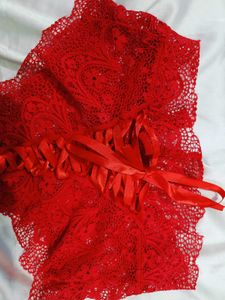 🇳🇿💫🎀Red Lace Corset Briefs