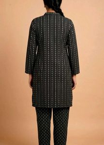 🖤🤍 Black Printed Kurta Set
