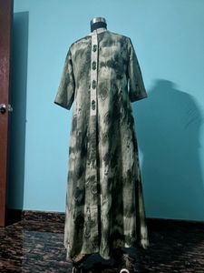 Maxi Dress With Stone Work Buttons