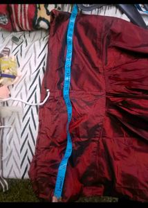 Boutique stitched Maroon silk suit in 36 bust