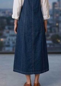 Denim Pinafore Dress