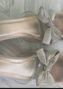 Chic Clear Heel Slides