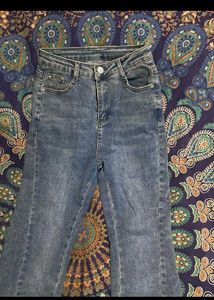 High Waisted Bell Bottom Jeans