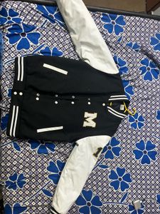 Varsity Jacket with Camera Graphic