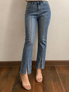 Stylish Thailand Split Hem Flare Jeans