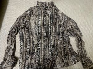 Snake printed open shirt✨