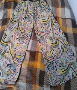 front , back same print plazo