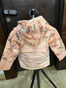 Cute Baby Girl's Pink Deer Hoodie