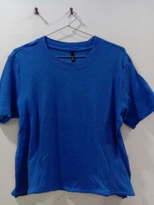Bundle: Red Polka Dot Blouse &amp; Blue T-Shirt