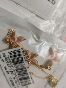 Gold Ball Earrings &amp; Starfish Necklace