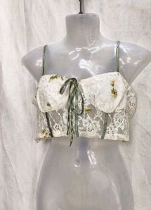 19245. Floral Lace Corset Top