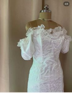 pretty white mermaid dress