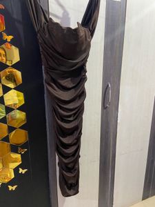 Brown Bodycon Mini Dress