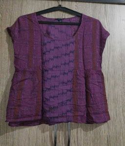purple l light weight tops for girls/women