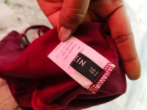 Velvet Scallop Trim Crop Top