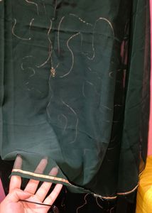 Green Gown With Dupatta