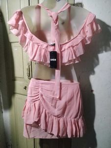 Pretty Pink Ruffle Two-Piece Set