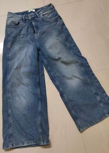 GLITCHEZ Women Wide Leg Light Faded Jeans