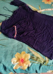 Stylish Navy Blue Tunic Top