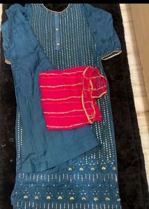Elegant Teal Kurta Set