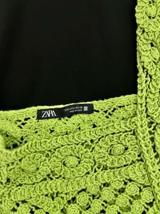 Georgette Kurta With Crochet
