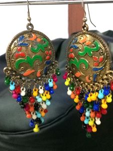 Antique Copper Gold Earring