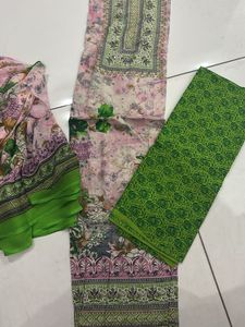 cotton suit  three piece