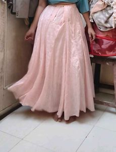 Vintage Pink Maxi Skirt