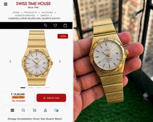 Vintage Omega Constellation Gold Watch FOR MENS