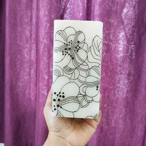 Floral Design Candle