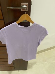 Lavender Cropped T-Shirt
