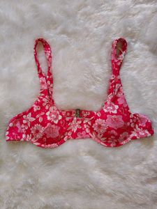 Vibrant Floral Bikini Top