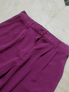 Women's Purple Palazzo Pants