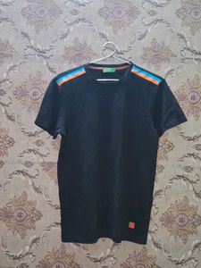 Men's Black Striped T-Shirt of 1