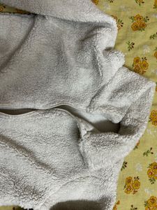 Cozy White Teddy Fleece Jacket