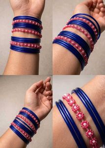 Royal Blue & Pink Bangles Set💙