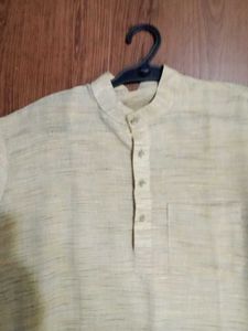Men's Traditional Beige Original khadi cotton Kurt