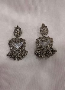 Traditional Oxidized Jhumka Earrings