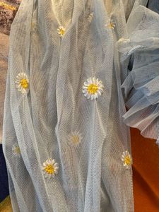 Daisy Detail Mesh Top