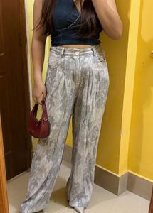 Stylish Printed Wide Leg Pants