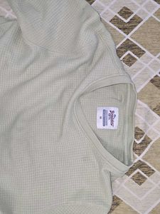 Mint Green Waffle Knit Tshirt