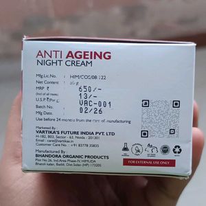 Vartika's Anti-Ageing Night Cream