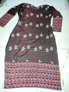 Winter Floral Print Dress