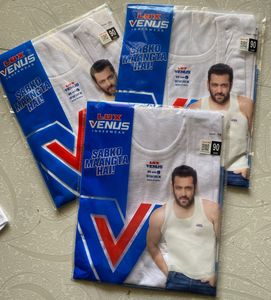 pack of 3 New Lux Venus Vest for men-L(90)