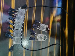 Oxidized Silver Indian Jewelry Set