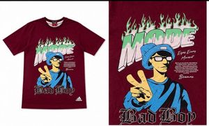 oversized Maroon Graphic T-Shirt