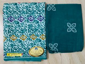 Mayur- Rama green batik suit