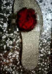 Glitter Rose Flats